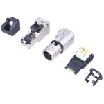 J00026A4001, MFP8 Series Male RJ45 Connector, Cable Mount, Cat6a