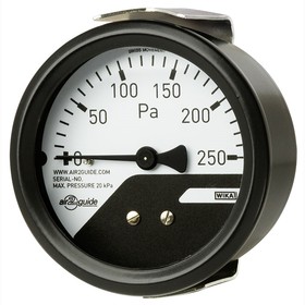 4 to 6 mm Analogue Differential Pressure Gauge 500Pa Back Entry, 40412095, 0Pa min.