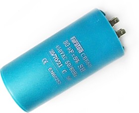 Фото 1/3 80мкф 450VAC 5% (60Х120) CBB60-A КЛЕММЫ пусковой конденсатор CBB60-A806J450V060120