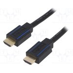 CHB005, Кабель, HDCP 2.2,HDMI 2.0, вилка HDMI, с обеих сторон, 3м, черный