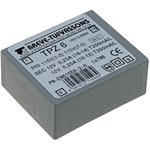 TPZ6/2X115/2X12V, Трансформатор сетевой, 6ВА, 115ВAC, 12В, 12В, 250мА, Монтаж PCB