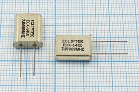 Кварцевый резонатор 7159,09 кГц, корпус HC49U, S, марка EU[HC49U], 1 гармоника, (ECLIPTEK)