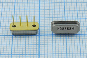 Фото 1/2 ПАВ резонаторы 868МГц в корпусе F11, 1порт; №SAW 868000 \F11\\290\\HDR868MF11\4P