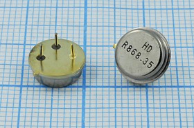 Фото 1/2 ПАВ резонаторы 868.35МГц в корпусе TO39, 1порт; №SAW 868350 \TO39\\290\\ HDR868,35MTOC\(HDR868,35)