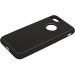 Защитная крышка "LP" для iPhone 8/7 "Термо-радуга" черная-зеленая (европакет)
