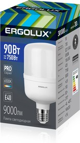 Ergolux LED-HW-90W-E40-6K серия PRO (Эл.лампа светодиодная 90Вт E40 6500К 150-260В)