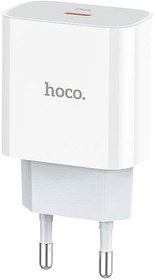 Фото 1/2 Зарядное устройство HOCO C76A Plus Speed source 1xUSB-C, 3А, PD20W, QC3.0 (белый)