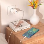 Блок питания (сетевой адаптер) HOCO C93A Easy Charge 3xUSB, 3.4А, LED дисплей белый