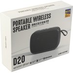 Bluetooth колонка WK D20 BT 5.0, 3W, MicroSD, USB (черная)