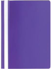 Фото 1/10 Скоросшиватель пластиковый STAFF, А4, 100/120 мкм, фиолетовый, 229237