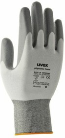 60050 10, Phynomic foam Grey Elastane, Polyamide General Purpose Work Gloves, Size 10, Large, Aqua-Polymer Foam Coating