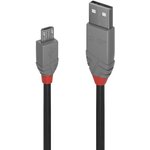 36730, USB 2.0 Cable, Male USB A to Male Micro USB B Cable, 200mm