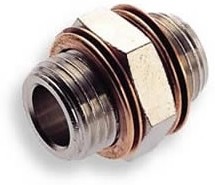 160202828, 16 Series Straight Threaded Adaptor, G 1/4 Male to G 1/4 Male, Threaded Connection Style