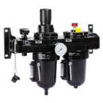 BL68-801, G 1 Filter Regulator Lubricator, Automatic, Manual Drain, 40μm Filtration Size