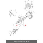 03G105212D, Шестерня коленвала 2.0 TDI Crafter/T6