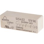 SIS 422 12VDC, PCB Mount Force Guided Relay, 12V dc Coil Voltage, 4PST, DPST