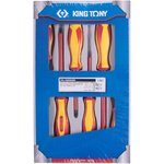 30606MR, KING TONY Набор отверток, диэлектрические, 6 предметов