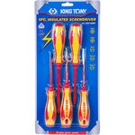 30615MR, KING TONY Набор отверток, диэлектрические, 5 предметов