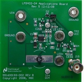 Фото 1/2 LM3404FSTDIMEV/NOPB, LED Lighting Development Tools LM3404FSTDIMEV EVAL BOARD