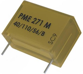 Фото 1/2 PME271M522MR30, Конденсатор Безопасности, Metallized Paper, Radial Box - 2 Pin, 0.022 мкФ, ± 20%, X2