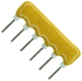 Фото 1/4 4606X-101-101LF, Фиксированный резистор цепи, 100 Ом, Общая Шина, 5 Resistors, SIP, PC Pin, ± 2%