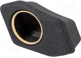 FBTOYO07, Car loudspeaker enclosure; MDF; black melange; textil; 200mm