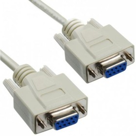 GCR-DB9CF2F-1.8m, Кабель RS-232/RS-232 9F/9F, 30 AWG, 1.8м, серый