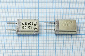 Кварцевый резонатор 26800 кГц, корпус HC25U, S, точность настройки 30 ppm, стабильность частоты 40/-40~70C ppm/C, марка РК169МА-8ВТ, 3 гармо