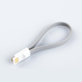 Фото 1/3 USB Дата-кабель на магните Micro USB (серый/коробка)