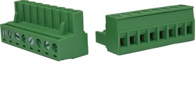 Разъём на кабель KLR2GK-5.08-08P 8P/12A/320V/2.5mm2/ RM5.08mm/Зелёный (НУ=50шт)