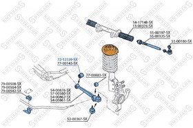 72-12339-SX, 72-12339-SX_сайлентблок рычага внутр.!\Peugeot 205 1.0-1.6 83-98,Citroen C15