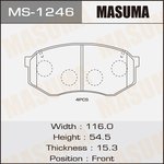 MS-1246, Колодки тормозные дисковые