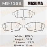 MS-1322, Колодки тормозные дисковые