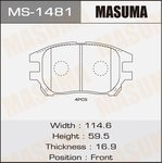 MS-1481, Колодки тормозные дисковые