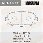 MS-1518, Колодки тормозные дисковые