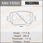 MS-1550, Колодки тормозные дисковые