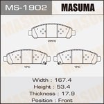 MS-1902, Колодки тормозные дисковые