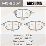 MS-2554, MS-2554_колодки дисковые передние!\ Nissan Murano 3.5 4WD 05  ...