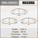 MS-3900, Колодки тормозные MITSUBISHI PAJERO SPORT 08-15