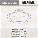 MS-3902, Колодки тормозные MITSUBISHI CARISMA, COLT Z27AG, Z37A