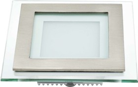 Светодиодный светильник 3000К 220В 6Вт 600Лм сатин-никель IP44 влагозащищенный,FT 909 LED SN