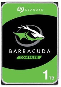 Фото 1/2 Жесткий диск Seagate BarraCuda 1TB 3.5" SATA 6Gb/s, 7200rpm, 64MB, Bulk