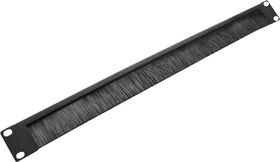Фото 1/3 ЦМО Горизонтальный кабельный органайзер со щёткой, 19" 1U (ГКО-Щ-1)