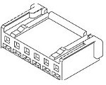 51102-1400, Conn Housing RCP 14 POS 2.5mm Crimp ST Cable Mount Mini-Lock™ Bag