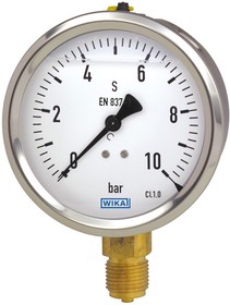 Analogue Pressure Gauge 400bar Back Entry, 48775768, 0bar min.