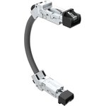DRPC215001140, 500mm Cat6a, Black RJ45 to Male RJ45 Male ...