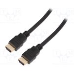 CH0080, Кабель, HDMI 2.1, вилка HDMI, с обеих сторон, 5м, черный