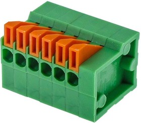 Фото 1/2 1-2834016-6, Fixed Terminal Blocks 6POS 2.54MM SES CONN