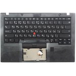 Клавиатура (топ-панель) для ноутбука Lenovo ThinkPad X1 Carbon 6th Gen черная с ...