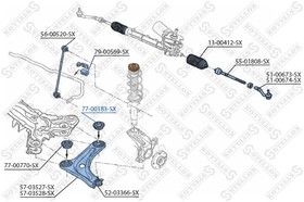 77-00183-SX, 77-00183-SX_сайлентблок рычага зад.!\ Citroen C2 JM# 1.1-1.6/1.4-1.6HDi/1.6VTS 03